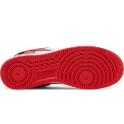 Louis Vuitton x Nike Air Force 1 Low White Red< Designer Trainers