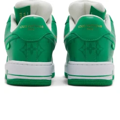 Louis Vuitton x Nike Air Force 1 Low White Green< Designer Trainers