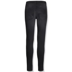 Lusso Destroyed Diamanté Washed Black Denim Jeans< Jeans|Bottoms