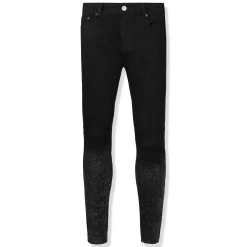 Lusso Sparkled Denim Jet Black Jeans< Jeans|Bottoms
