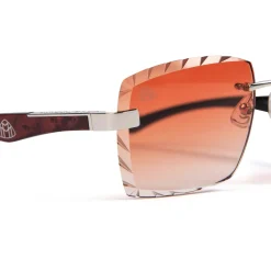 Maybach Eyewear The Artist III P-WBZ-Z25 Custom Brown Fade Diamond Cut Sunglasses< Sunglasses