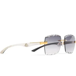 Maybach Eyewear The Artist III G-HAS-Z25 Custom Gold Grey Fade Diamond Cut Sunglasses< Sunglasses