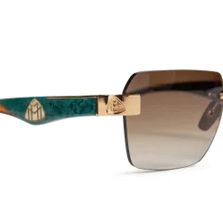 Maybach Eyewear The Magic I MG-WDE-M09 Gold Brown Sunglasses< Sunglasses