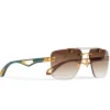Maybach Eyewear The President I G-WCZ-M09 Gold Light Bronze Gradient Sunglasses< Sunglasses