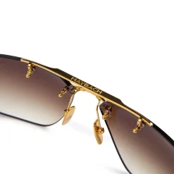 Maybach Eyewear The President I G-WCZ-M09 Gold Light Bronze Gradient Sunglasses< Sunglasses