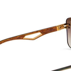 Maybach Eyewear The President I G-WCZ-M09 Gold Light Bronze Gradient Sunglasses< Sunglasses