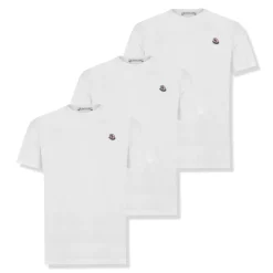 Moncler 3 Pack White T Shirt< T-shirts