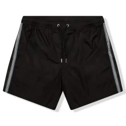 Moncler Band Logo Black Swim Shorts< Swimwear|Shorts