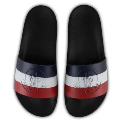 Moncler Basile Black Sliders< Black Trainers|Sandals & Slides