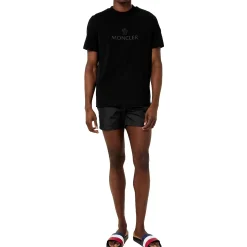 Moncler Basile Black Sliders< Black Trainers|Sandals & Slides