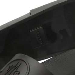 Moncler Basile Logo Black Sliders< Sandals & Slides