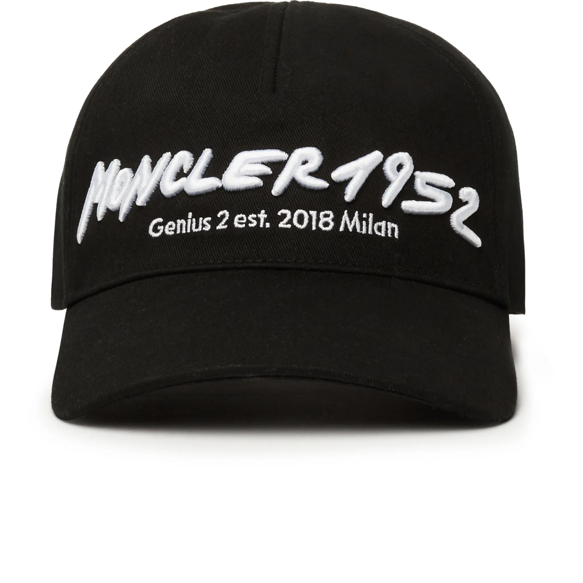 Moncler Genius 2 1952 Embroidered Black White Cap< Hats & Caps