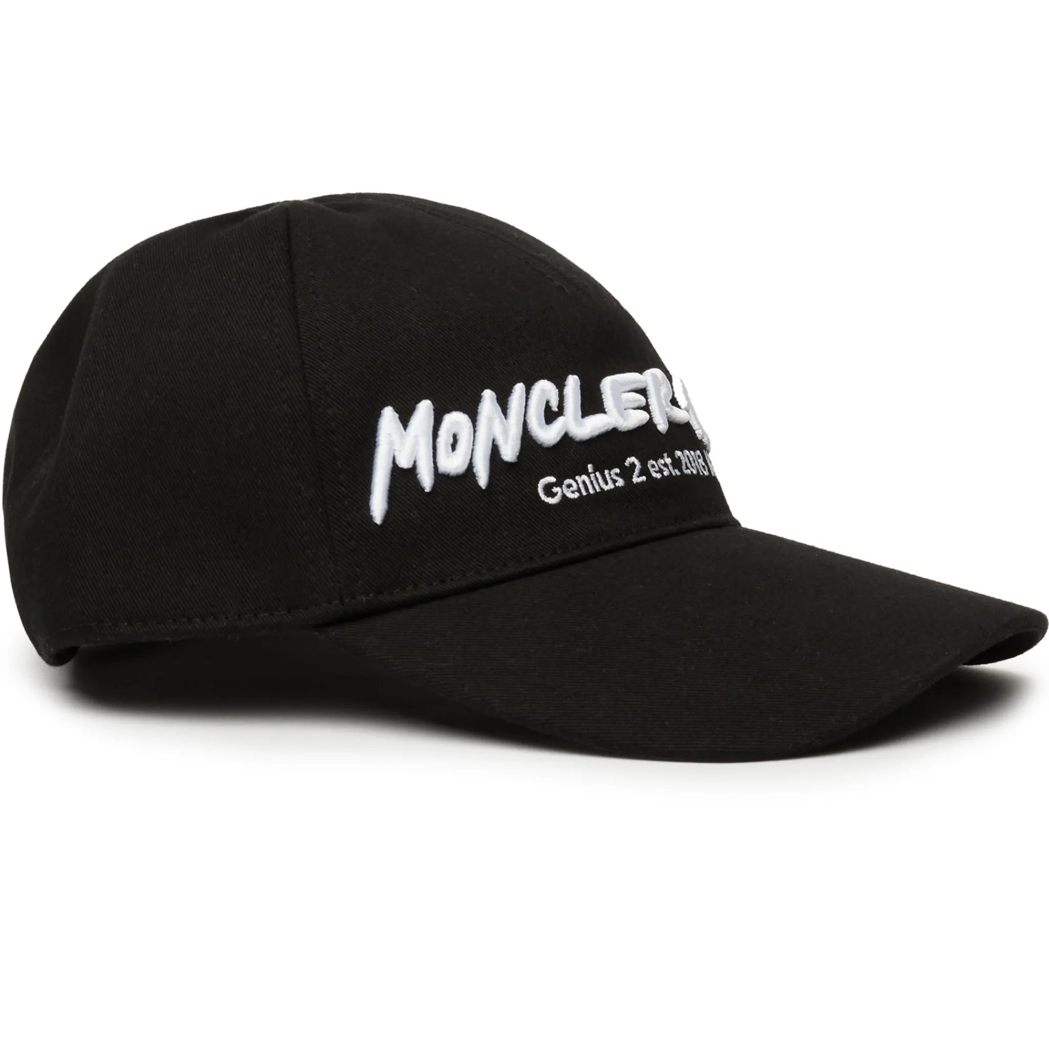 Moncler Genius 2 1952 Embroidered Black White Cap< Hats & Caps