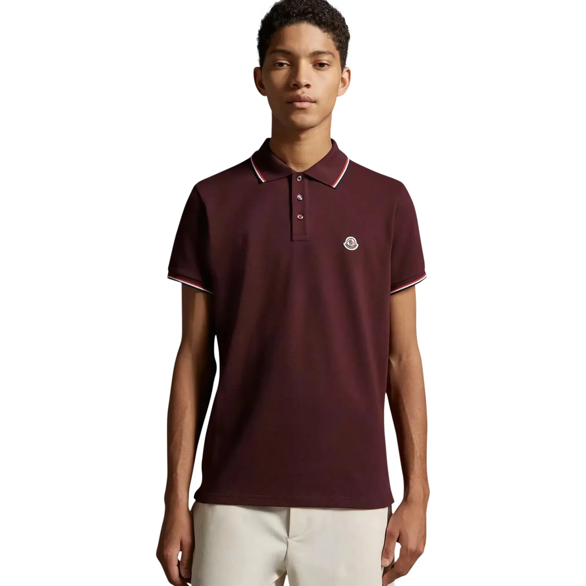 Moncler Maglia Burgundy Polo Shirt< Polo Shirts