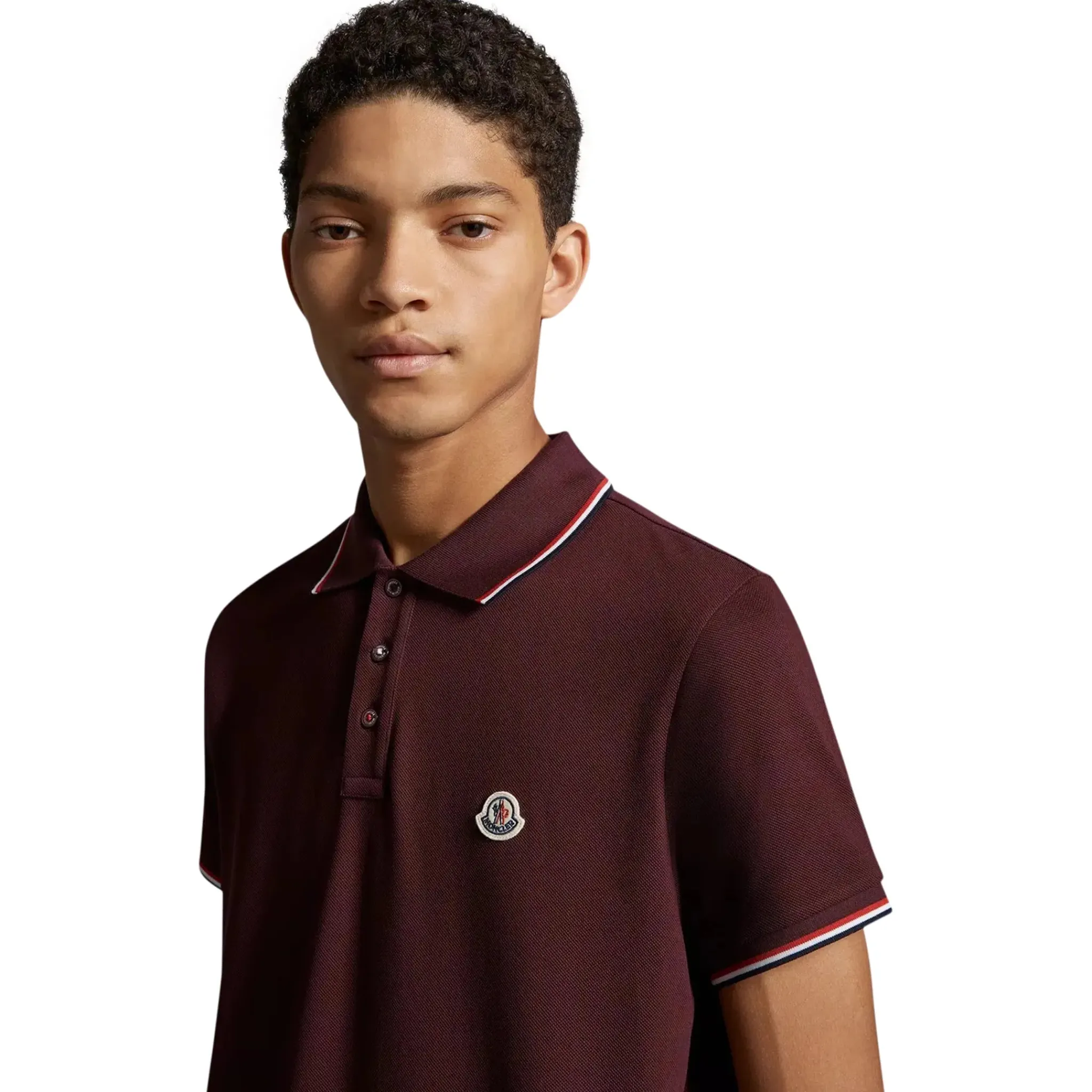 Moncler Maglia Burgundy Polo Shirt< Polo Shirts