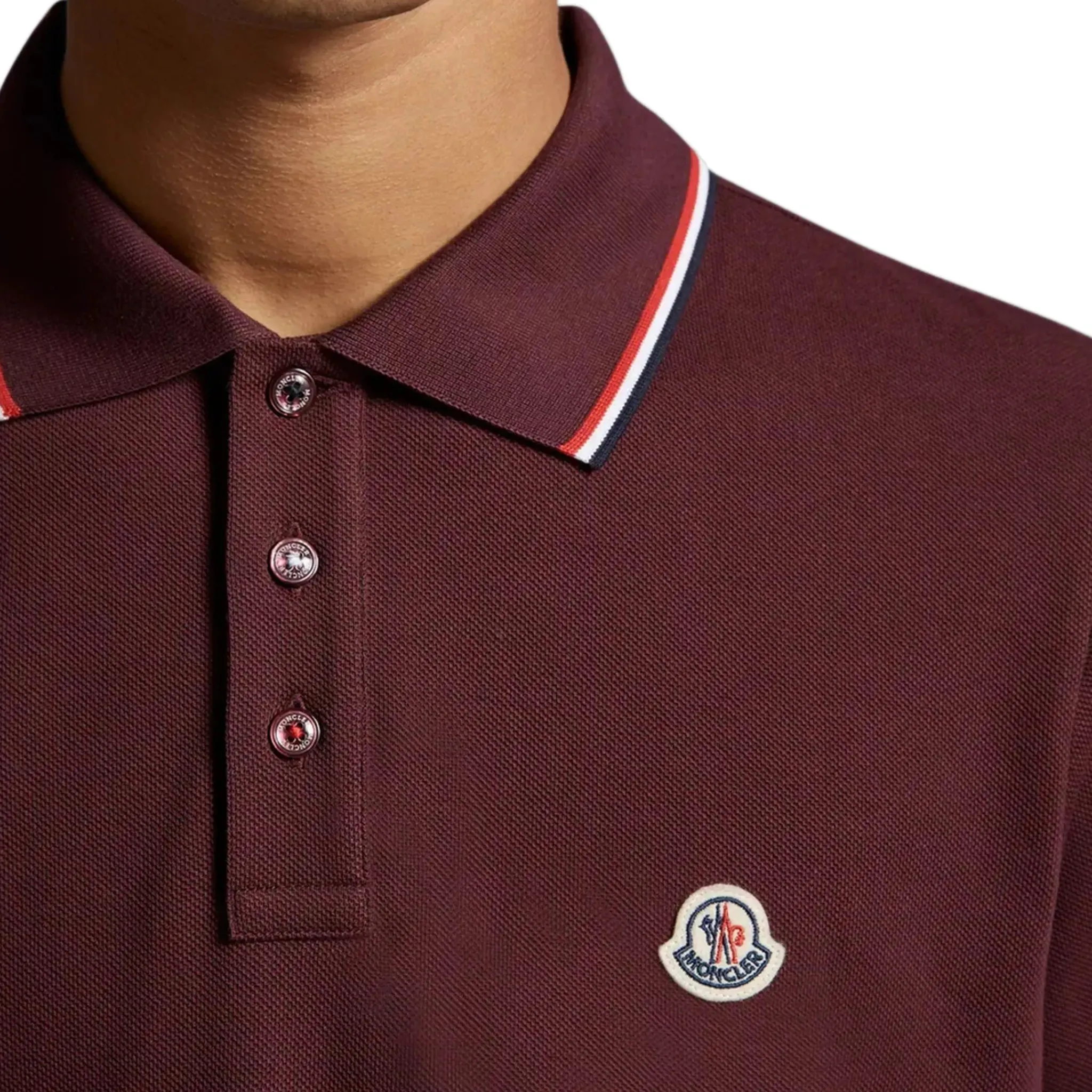 Moncler Maglia Burgundy Polo Shirt< Polo Shirts
