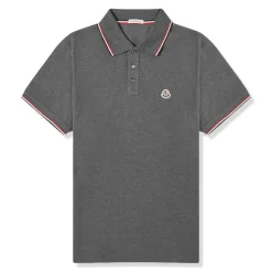Moncler Maglia Dark Grey Polo Shirt< Polo Shirts