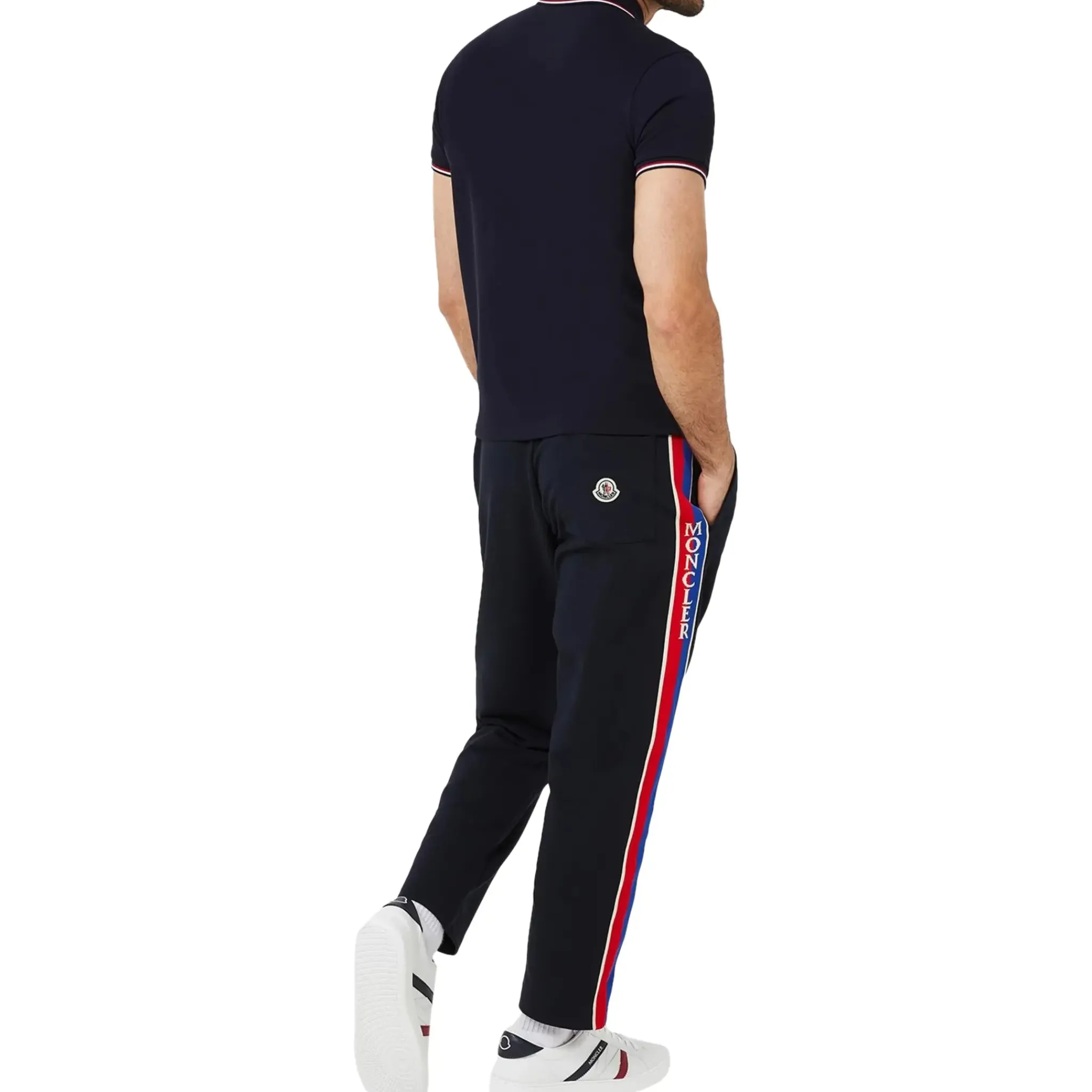 Moncler Maglia Indigo Blue Polo Shirt< Polo Shirts
