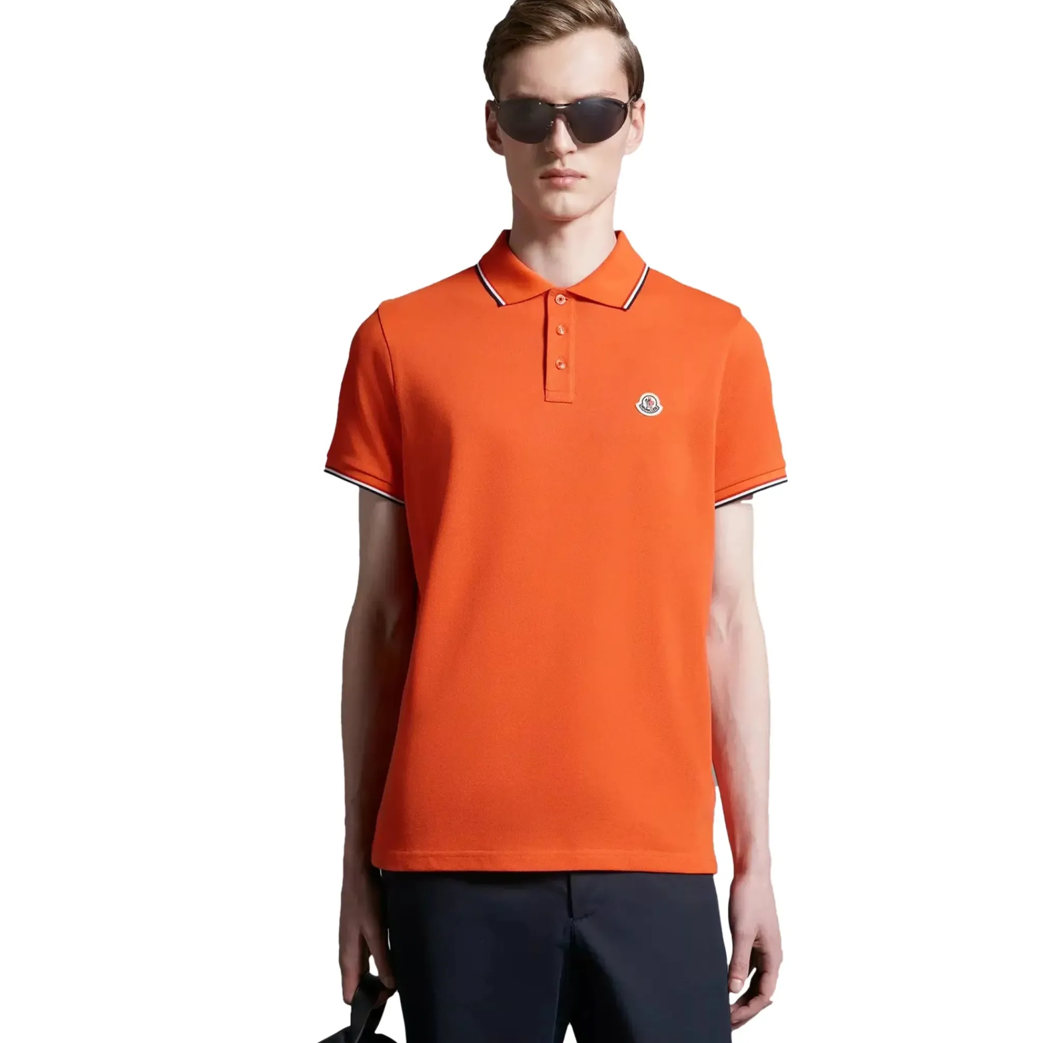 Moncler Maglia Orange Polo Shirt< Polo Shirts