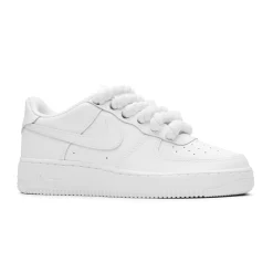Nike Air Force 1 Low Rope Lace White (GS)< White Trainers|Trainers