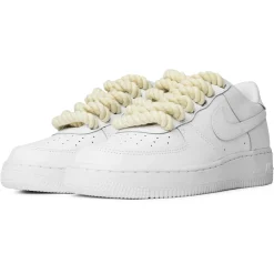 Nike Air Force 1 Low Rope Lace White< White Trainers|Trainers