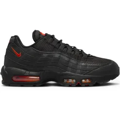 Nike Air Max 95 Black Red Orange< Trainers|Black Trainers
