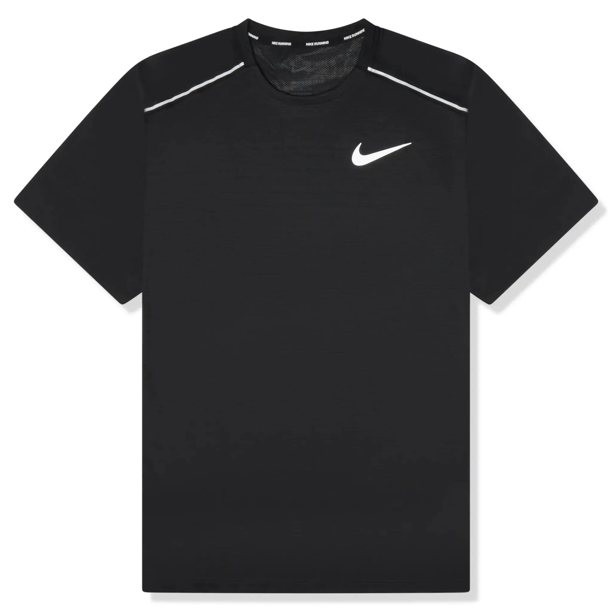 Nike Dri-FIT 1.0 Black Miler Running T Shirt< Activewear|T-shirts