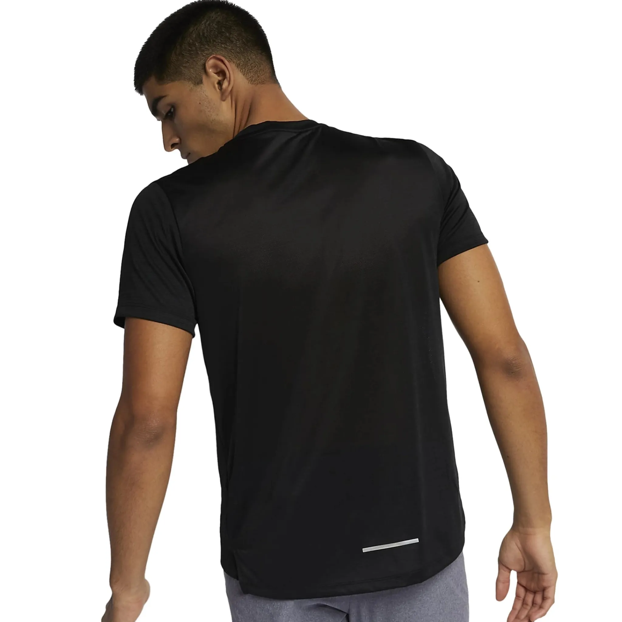 Nike Dri-FIT 1.0 Black Miler Running T Shirt< Activewear|T-shirts