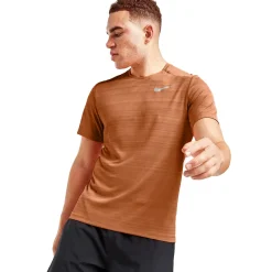 Nike Dri-FIT 1.0 Dark Russet Miler Running T Shirt< Activewear|T-shirts