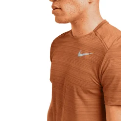 Nike Dri-FIT 1.0 Dark Russet Miler Running T Shirt< Activewear|T-shirts