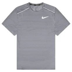 Nike Dri-FIT 1.0 Grey Miler Running T Shirt< Activewear|T-shirts