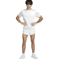 Nike Dri-FIT 1.0 White Miler Running T Shirt< Activewear|T-shirts