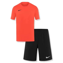 Nike Dri-FIT Park III Bright Crimson Black T Shirt & Shorts< Activewear|Shorts