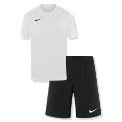 Nike Dri-FIT Park III White Black T Shirt & Shorts< Activewear|Shorts