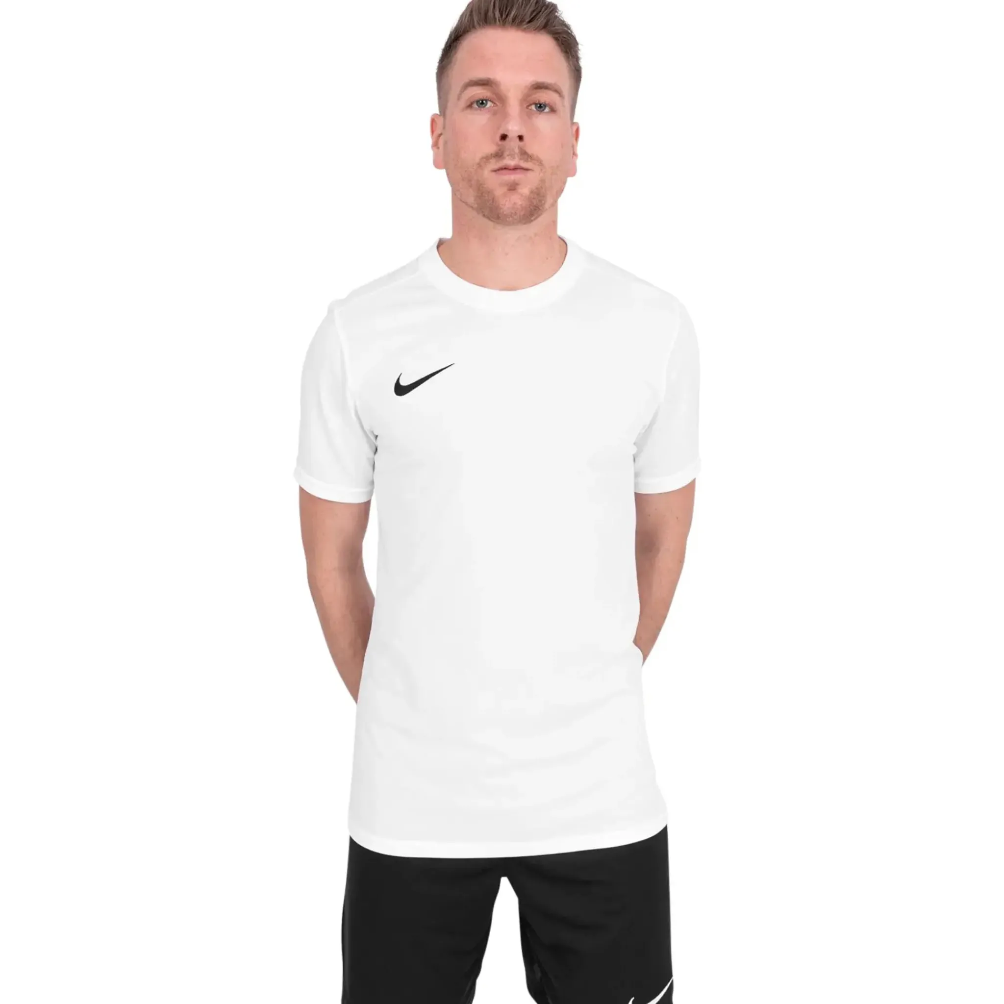 Nike Dri-FIT Park III White Black T Shirt & Shorts< Activewear|Shorts