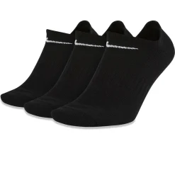 Nike Everyday Lightweight Training No-Show Black Socks - 3 Pairs< Socks