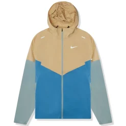 Nike Repel Packable Beige Blue Windrunner Jacket< Activewear|Coats & Jackets