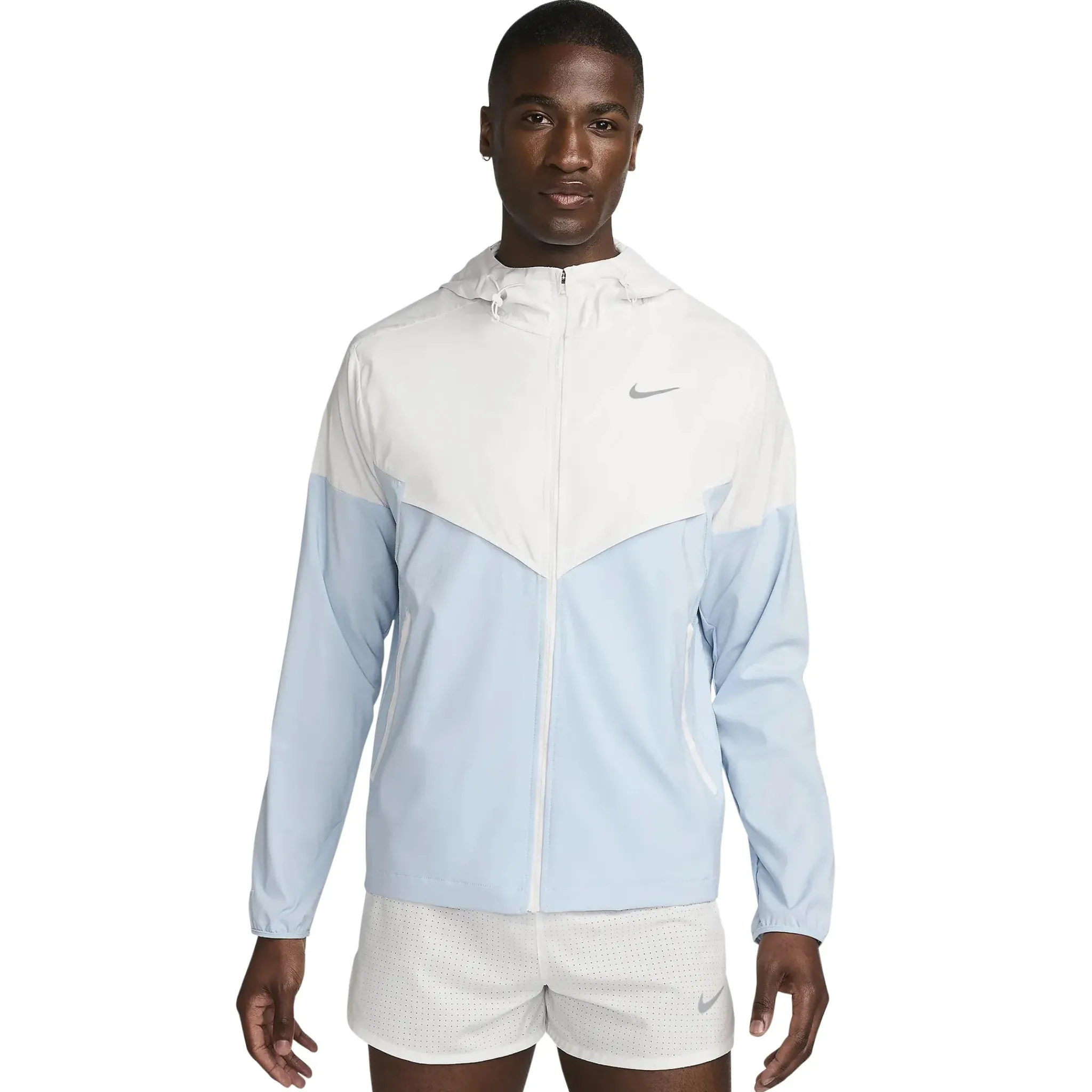 Nike Repel Packable White Blue Windrunner Jacket< Activewear|Coats & Jackets