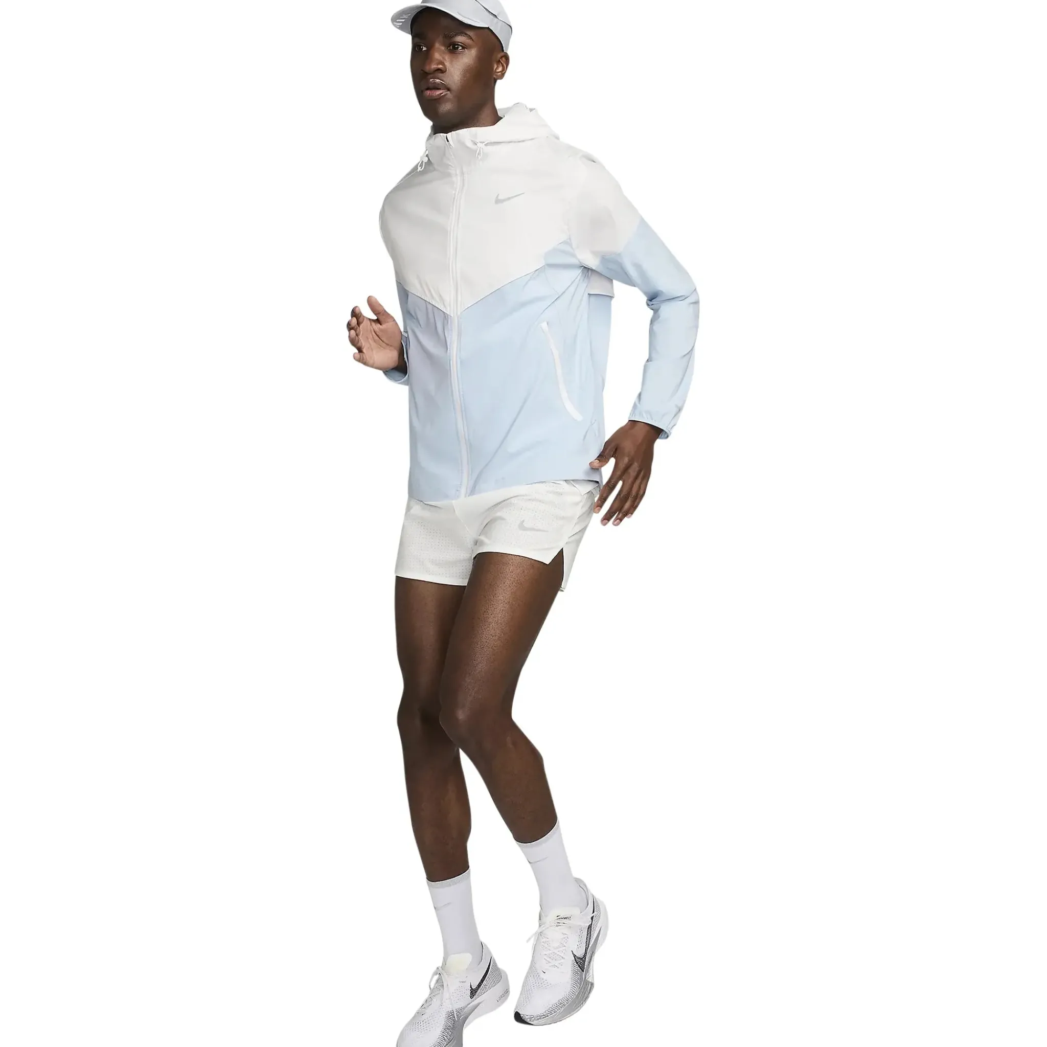 Nike Repel Packable White Blue Windrunner Jacket< Activewear|Coats & Jackets