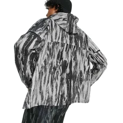 Nike Running Wild Run Zebra Print Grey Windrunner< Activewear|Coats & Jackets