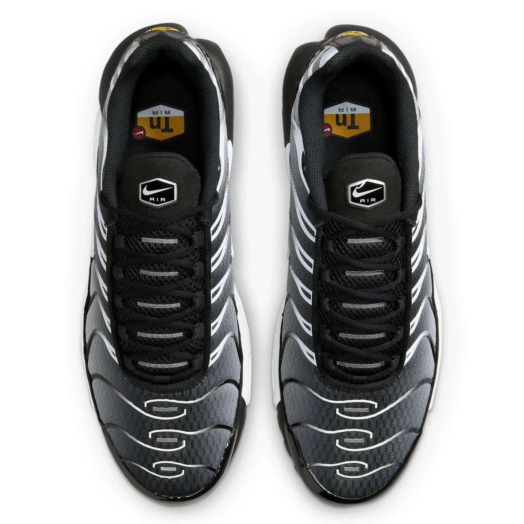 Nike TN Air Max Plus Black Metallic Silver< Black Trainers|Trainers