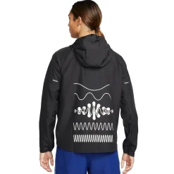 Nike Wild Run Miler Sports Jacket Mens Black< Activewear|Coats & Jackets