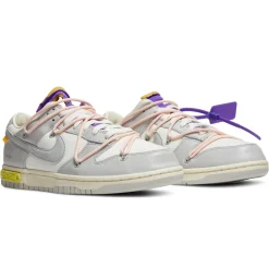Nike x Off White Dunk Low Lot 24< White Trainers|Trainers