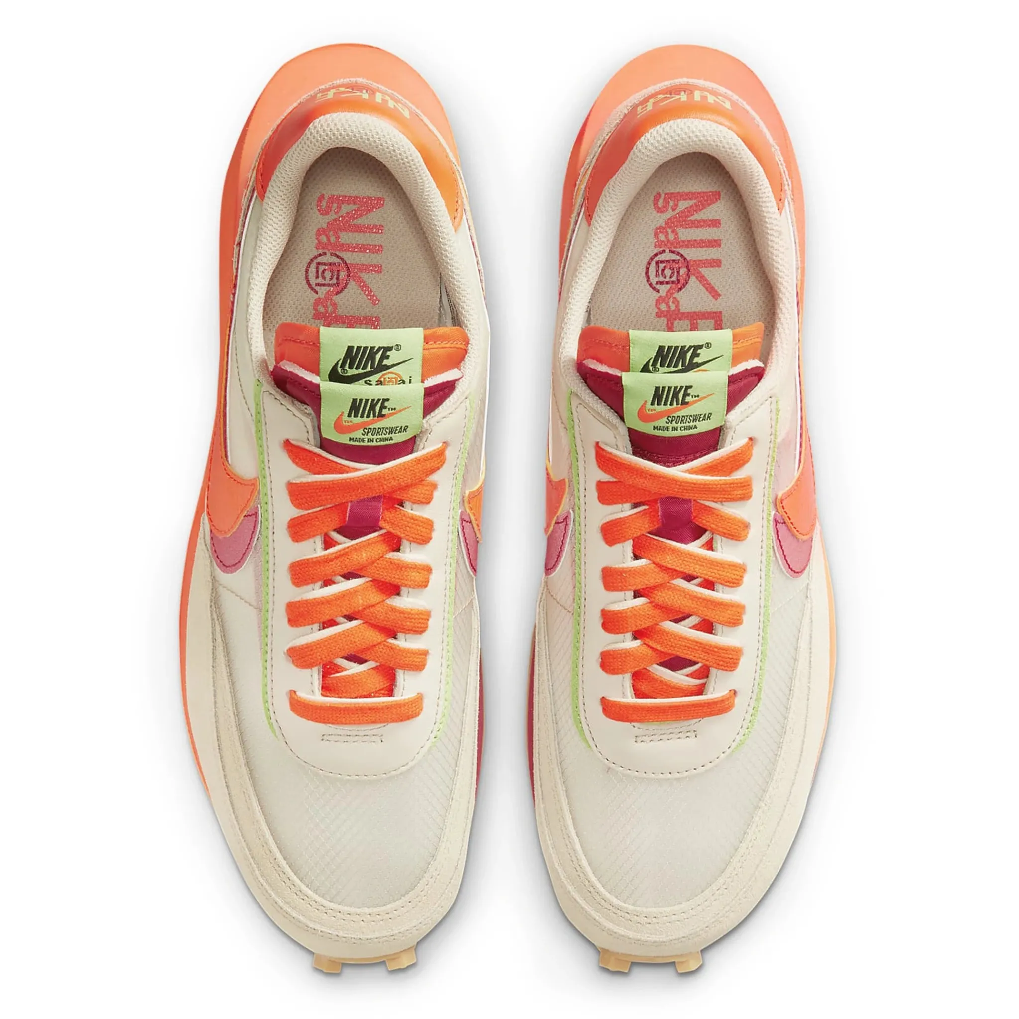 Nike x Sacai LD Waffle CLOT Net Orange Blaze< Trainers