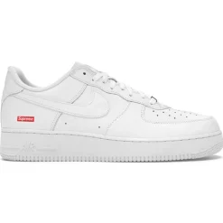 Nike x Supreme Air Force 1 Low White Box Logo< White Trainers|Trainers