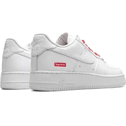 Nike x Supreme Air Force 1 Low White Box Logo< White Trainers|Trainers