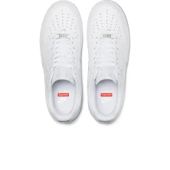 Nike x Supreme Air Force 1 Low White Box Logo< White Trainers|Trainers