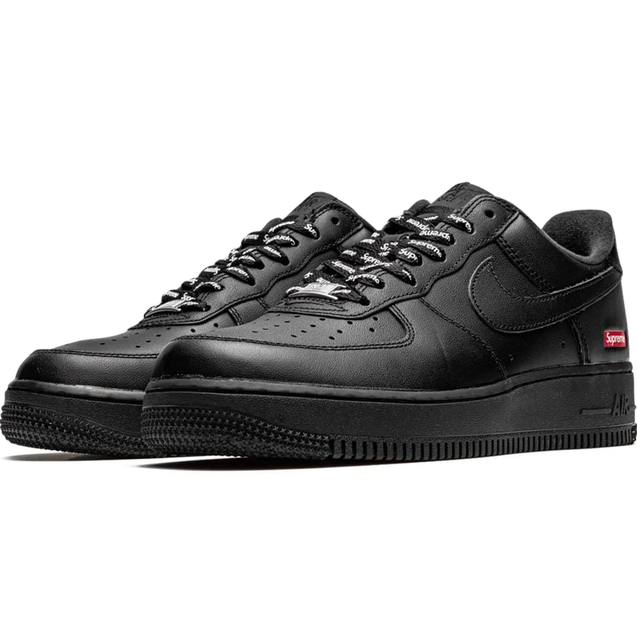 Nike x Supreme Air Force 1 Low Black Box Logo< Black Trainers|Trainers