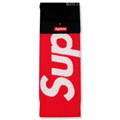 Supreme Nike x Lightweight Red Crew Socks< Socks
