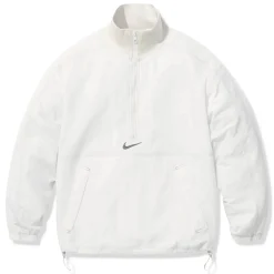 Supreme Nike x Ripstop White Half-Zip Jacket< Activewear|Coats & Jackets